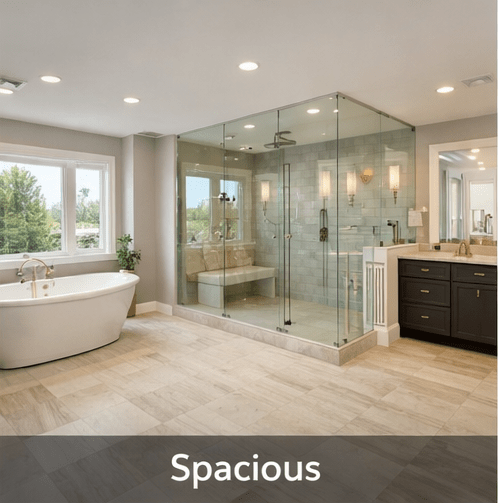 Bathroom remodel before and after